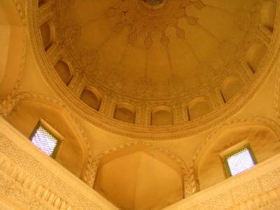 Inside mausoleum