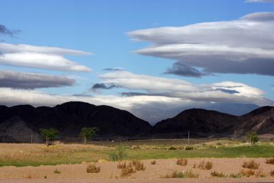Lenticular clouds along route 66