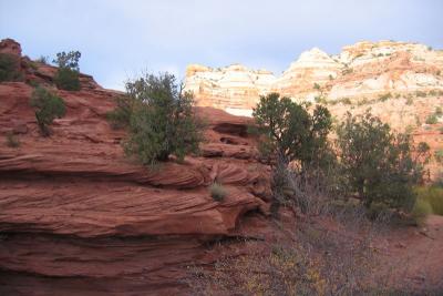 Nice red rocks where we found a small one to bring home