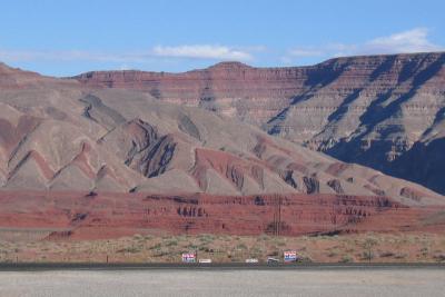 Geologic formations near Valley of the Gods