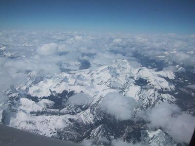 Flying over the rockies