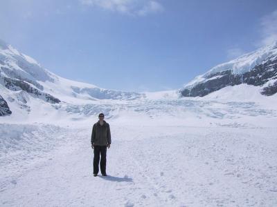 Jim, on the glacier!