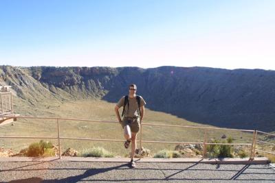 We truly enjoyed walking to the edge of the crater