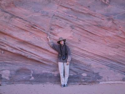 Cynthia finally gets to TOUCH the rocks