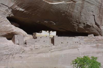 Set right under the rim of an arch