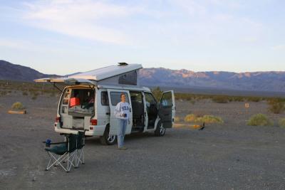 Our campsite at Stovepipe Wells