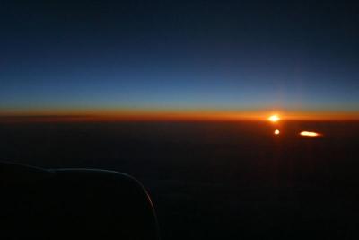 A beautiful sunset enroute
