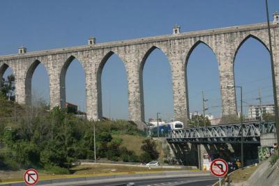 Part of the aqueduct (along our tour route)