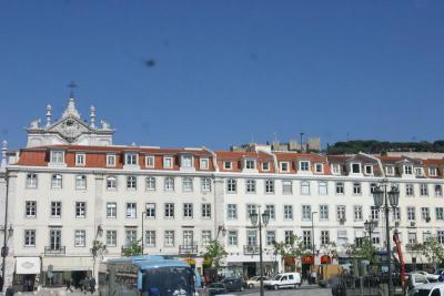 Buildings along the square