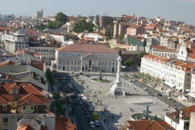 Another shot of Rossio Square