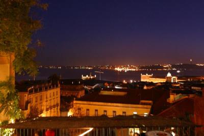 View over the city from our wonderful dinner