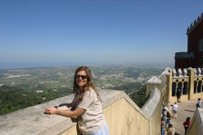 Looking down over Sintra from the Pena Palace