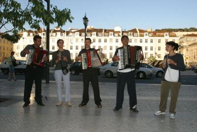 Local gypsies singing