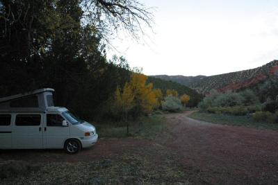 A tremendous, completely private, camping site at Vermillion Castles State Park