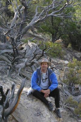 Jim in a quiet moment on the trail