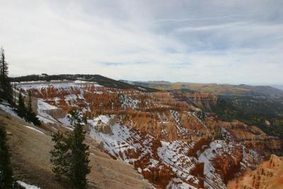 So neat to see snow on the red rocks