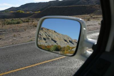 Driving near Hanksville, with lots of GREY