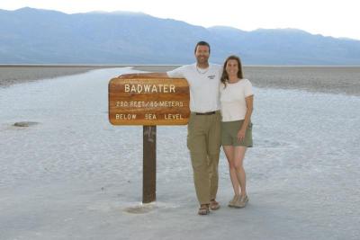 Stopping in Death Valley on the way home, lowest point in the US!