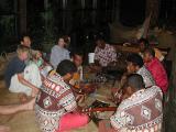 Every evening, drinking kava and singing songs