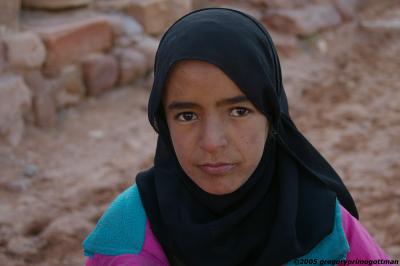 Bedouin girl, Petra