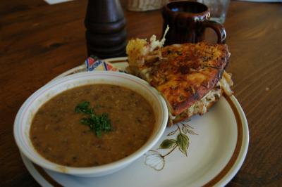 What one eats in Pocatello -- soup and sandwich combination at Tom's Restaurant.jpg