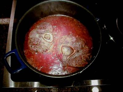 Osso Bucco simmering