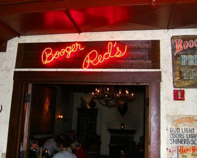 booger red sign