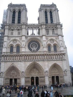 The front of Notre Dame. In case you weren't sure, it means 'Our Lady'.
