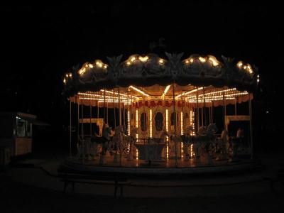 A carousel in the Jardin du Tuileries. It would probably be bad form to mention I urinated on a tree in the park just after this