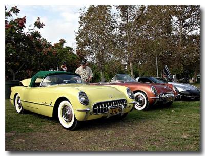 2 1955 Corvettes