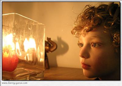 Idan by the candle