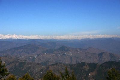 The eternal mountain range, Himalayas from Kufri Peak, Himachal Pradesh