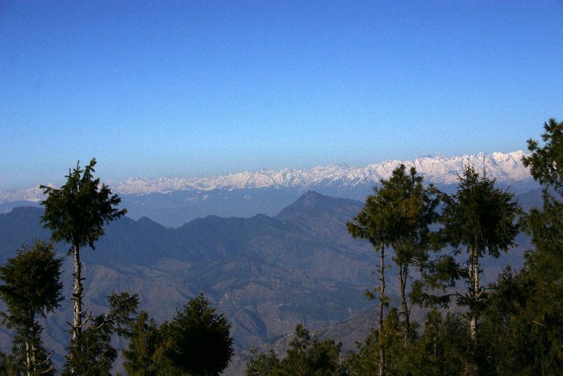 The worlds tallest mountain range, The eternal range, Himalayas from Kufri Peak, Himachal Pradesh