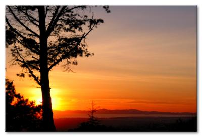 Sunset as seen from Rockin' K Ranch