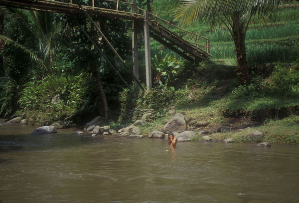 Boy Bathing in the River