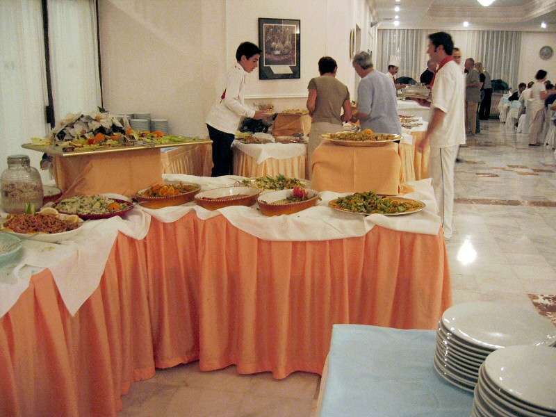 Amazingly good all-you-can-eat buffet dinner at Pam Hotel