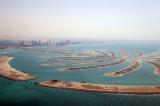 Palm Jumeirah aerial view from 1500 ft