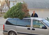 Mack and the 2004 Grupp Family Christmas Tree