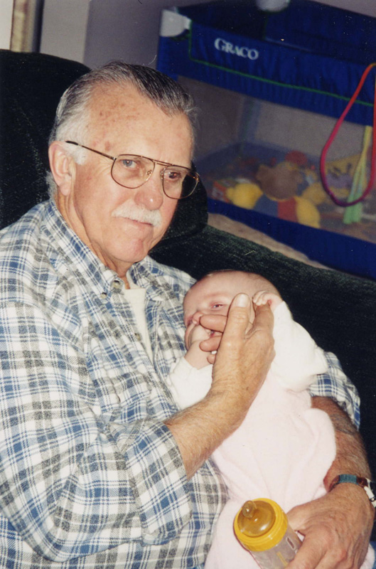 My dad and my neice - 2001