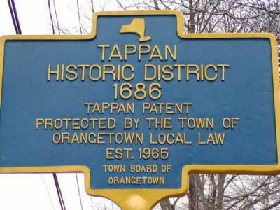 Tappan Historic District boundary marker