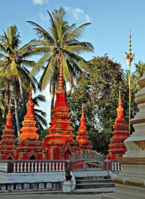Cambodia-Siem Reap - Buddist Monastery - Cemetery