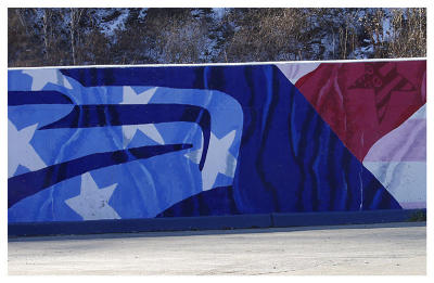 P.O. wall painting goes from pop to patriotic