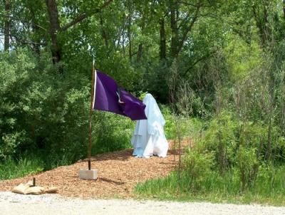 Wildlife Prairie Park VietNow Flag & Covered Sculpture