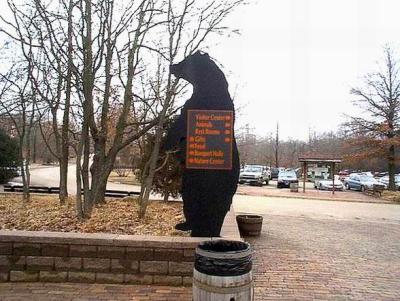 Wildlife Prairie Park Bear Sign