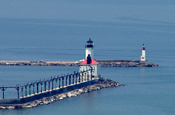 lake michigan at Michigan City Indiana