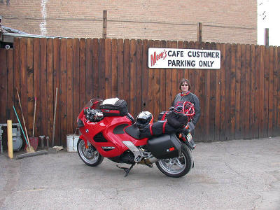 They saved our parking space for us