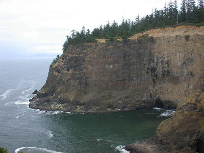 Cape Meares sea cliff
