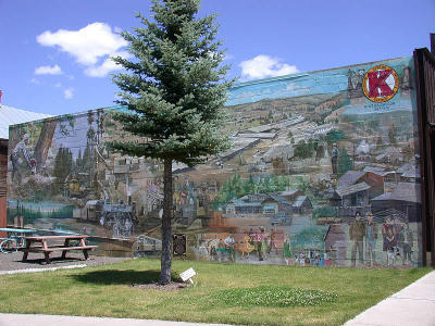 Mural in Fossil, Oregon