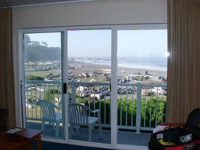 View from our room in Brookings