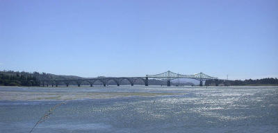 Coos Bay Bridge panorama